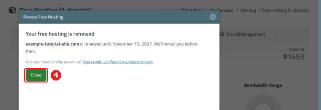 Renewed, Close