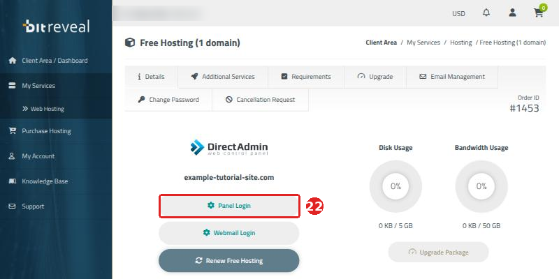 Panel Login